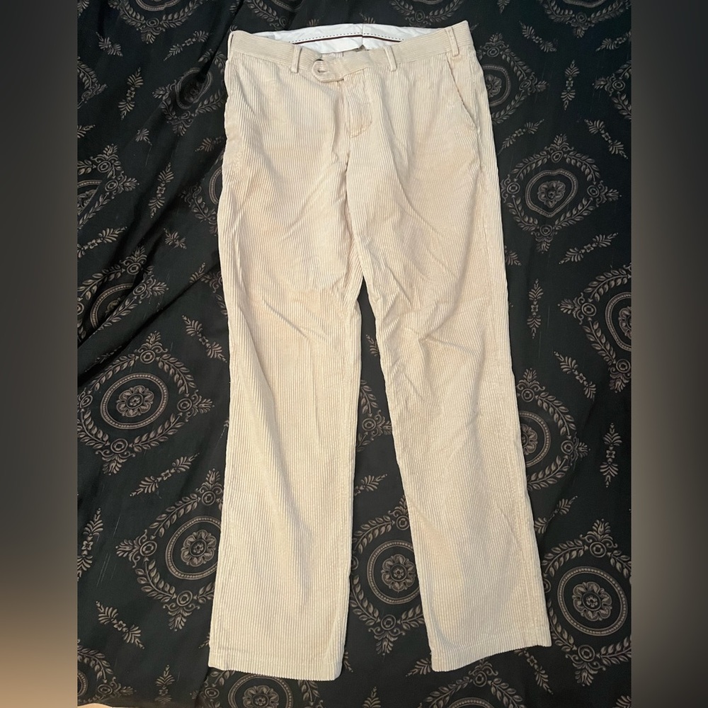 Brunello Cucinelli Men's Tan Corduroy Pants